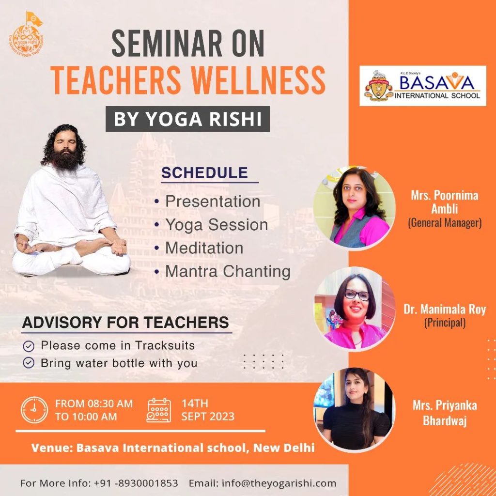 Seminar on Teacher’s Wellness by Yoga